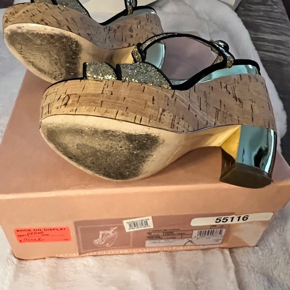 EUC MIU MIU glitter platforms, 37 - Picture 4 of 8